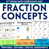Fraction Concepts - 5th Grade Math Curriculum Unit