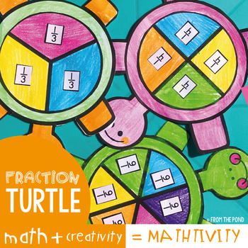 Preview of Fraction Craft - Turtle Fractions