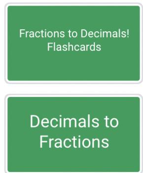 Preview of Fraction/Decimal Digital Flashcards