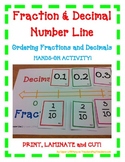 Fraction Decimal Number Line - A FUN Hands-On Activity|Distance Learning