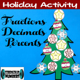 Fraction Decimal Percent Conversions Holiday Christmas Tre