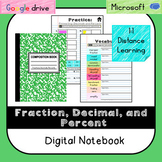 Fraction, Decimal, Percent Digital Notebook (VA SOL 6.2)-D