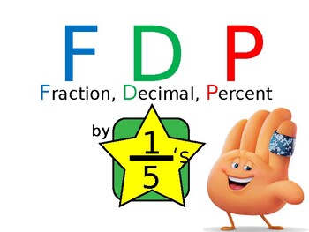 Preview of Fraction, Decimal, Percent (FDP) by Fifths