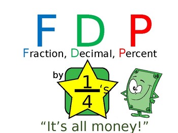 Preview of Fraction, Decimal, Percent (FDP) by Fourths