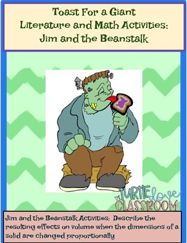 Preview of Literature and Math Activities: Effects on Volume:  Jim and the Beanstalk