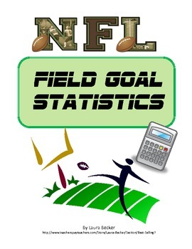 Preview of Fraction, Decimal, Percent~NFL Field Goal Percentages ~ Common Core