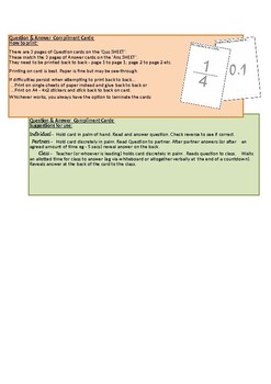 Preview of Fraction Decimal Percentage Equivalents Cards