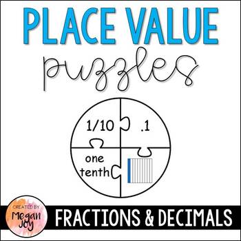 Preview of Place Value Puzzles: Converting Fractions & Decimals