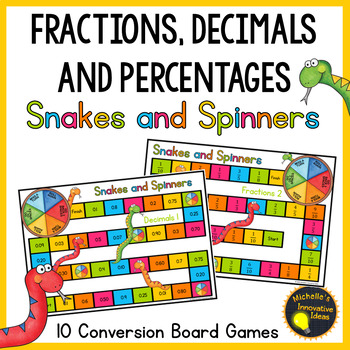 Preview of Fraction, Decimal and Percent Conversion Board Games