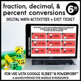 Fraction, Decimal, and Percent Conversions Digital Math Ac