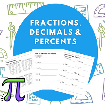 Preview of Fraction, Decimal, and Percent Mastery: A Comprehensive Worksheet Collection