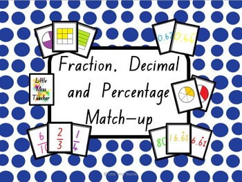 Preview of Fraction, Decimal and Percentage Flash Cards - 376 Cards!