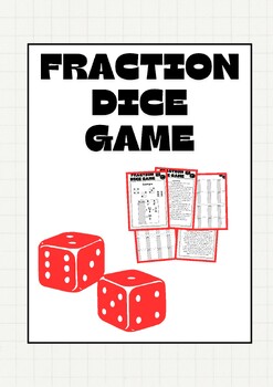 Preview of Fraction Dice Game