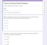 Fraction Division Quiz GOOGLE FORMS 6.NS.1