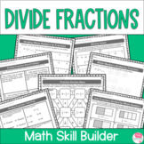 Dividing Fractions Worksheets for Practice Review and Test Prep