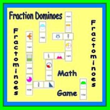 Preview of Fraction Dominoes in colour- Fractominoes!