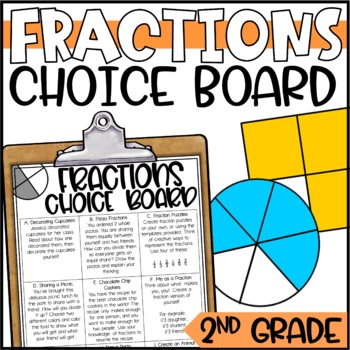 Preview of Fractions Enrichment Choice Board and Activities
