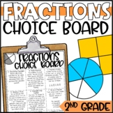 Fractions Enrichment Choice Board and Activities