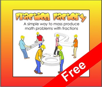 Preview of Fraction Factory (Free SMART board resource)