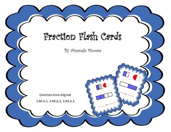Preview of Fraction Flash Cards