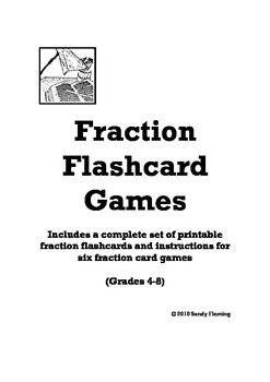 Preview of Fraction Flashcard Games