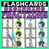 Fraction Flash Cards - Beginning Fractions for 1st Grade Math