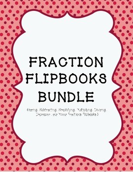 Preview of Fraction Flipbook Activity Bundle
