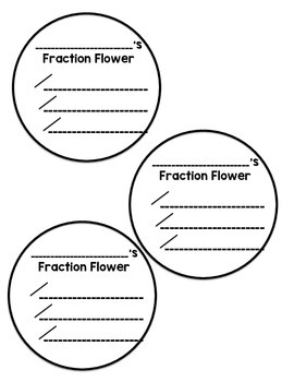 Preview of Fraction Flowers