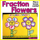 Fraction Flowers (Fun Spring Math Craft WITH A BONUS CENTER!!)