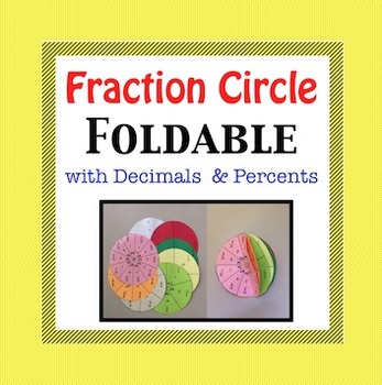 Preview of Fraction Foldable with Decimal & Percent