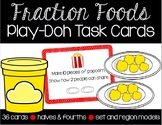 Fraction Foods Play-Doh Task Cards