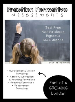 Preview of Fraction Formative Assessments - Grade 3