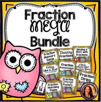 Preview of Fraction MEGA Bundle: Fraction Games,Problems & Activities