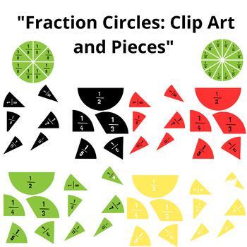 Preview of Fraction Fun: Playful Clip Art for Learning Fractions