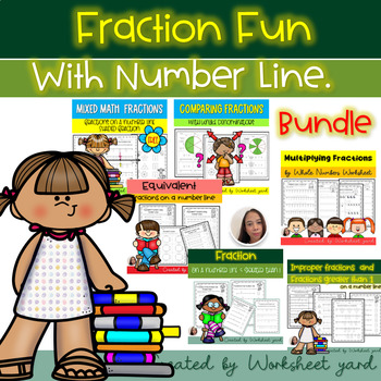 Preview of Fraction Fun With Number Line Bundle: Grade 3 Edition .
