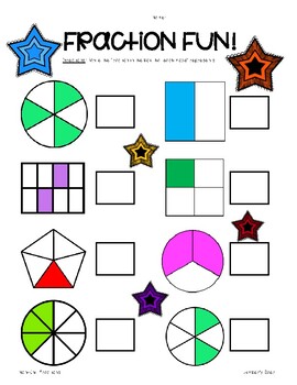 Fraction Fun! Worksheet - Naming Unit and Non-Unit Fractions by 4 ...