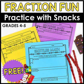 Preview of Fraction Fun with Snacks - FREE Fraction Activity for 4th and 5th Grades