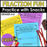Fraction Fun with Snacks - FREE Fraction Activity for 4th 