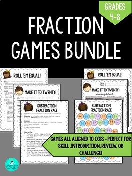 Preview of Fraction Games Bundle