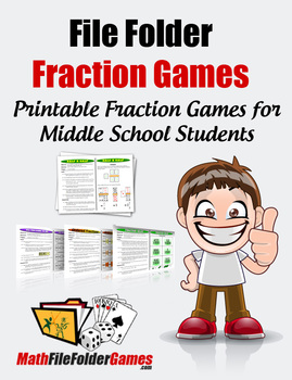 how to create a file folder fraction game 6th grade
