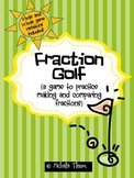 Fraction Golf {a game to practice making and comparing fractions}