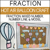 Fraction Hot Air Balloon Craft Activity - Spring Bulletin Board