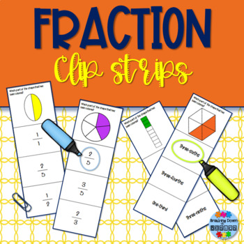 Preview of Fraction ID Clip Strips