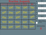Fraction Jeopardy - Smartboard