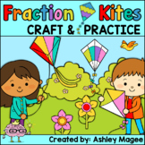 Fraction Kites Craftivity and Practice Pages Math Craft Activity