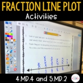 Fraction Line Plot Activities - 4.MD.4 and 5.MD.2
