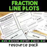 Fraction Line Plot Resource Pack - Printable