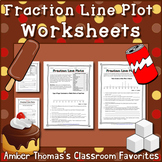 Fraction Line Plot Worksheets