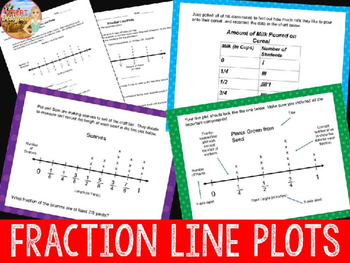 Preview of Fraction Line Plots Unit