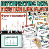 Fraction Line Plots Interpreting Data Word Problem Task Ca
